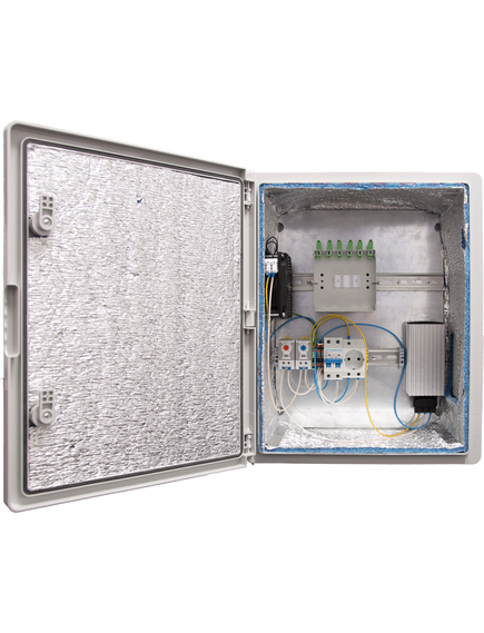 Термошкаф для видеонаблюдения пластиковый ТШПВО-2P16A-16A-75-24-6SC-403022 Basic, изображение 4