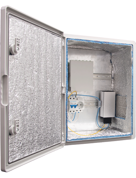 Термошкаф для видеонаблюдения пластиковый ТШПВО-2P16A-16A-100-65-6SC-604020 Standart, изображение 3