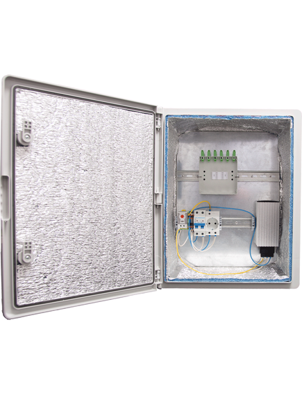 Термошкаф для видеонаблюдения пластиковый ТШПО-2P16A-16A-75-6SC-403017 Standart, изображение 5