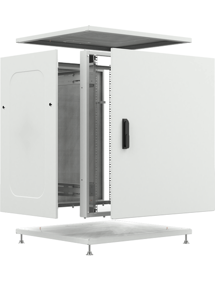 Шкаф телекоммуникационный напольный ШТНП-18U-800-600-М-RAL7035, изображение 3