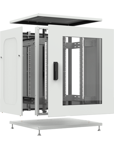 Шкаф телекоммуникационный напольный ШТНП-18U-800-600-СМ-RAL7035, изображение 3