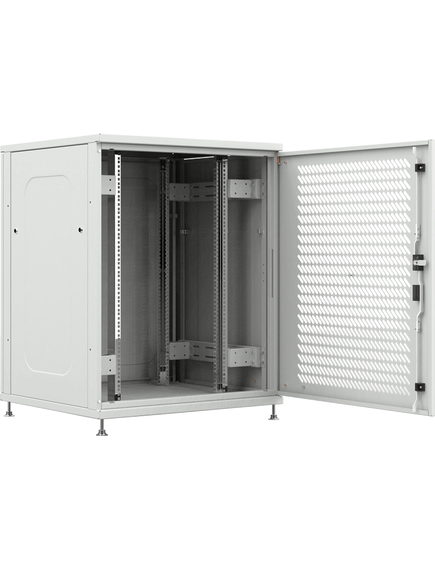 Шкаф телекоммуникационный напольный ШТНП-27U-800-600-П-RAL7035, изображение 2