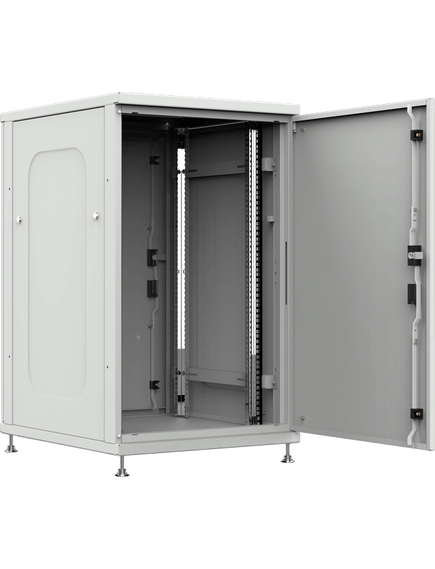 Шкаф телекоммуникационный напольный ШТНП-22U-600-800-М-RAL7035, изображение 2 Шкаф телекоммуникационный напольный ШТНП-22U-600-800-М-RAL7035, изображение 2