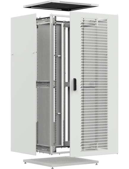 Шкаф телекоммуникационный напольный ШТНП-42U-800-600-П-RAL7035, изображение 3 Шкаф телекоммуникационный напольный ШТНП-42U-800-600-П-RAL7035, изображение 3