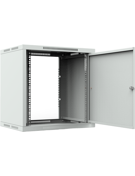 Шкаф телекоммуникационный настенный ШТНС-12U-600-450-М-RAL7035, изображение 2 Шкаф телекоммуникационный настенный ШТНС-12U-600-450-М-RAL7035, изображение 2