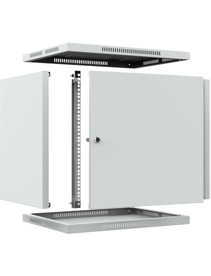 Шкаф телекоммуникационный настенный ШТНС-12U-600-450-М-RAL7035, изображение 5 Шкаф телекоммуникационный настенный ШТНС-12U-600-450-М-RAL7035, изображение 5