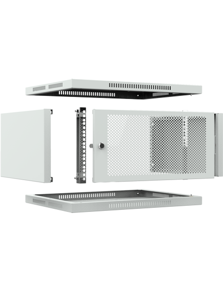 Шкаф телекоммуникационный настенный ШТНС-6U-600-650-П-RAL7035, изображение 5