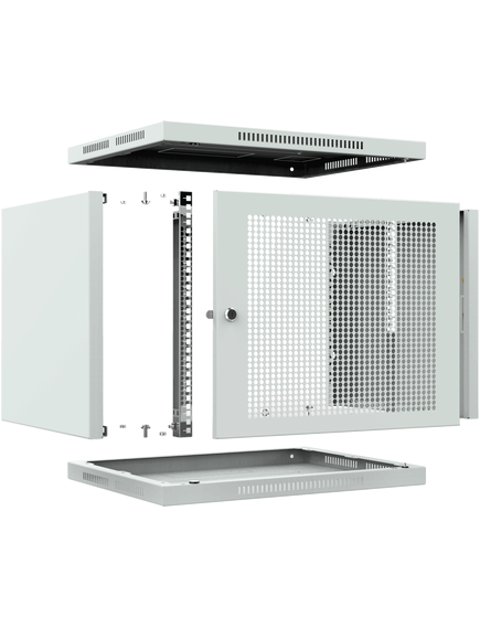 Шкаф телекоммуникационный настенный ШТНС-9U-600-350-П-RAL7035, изображение 7