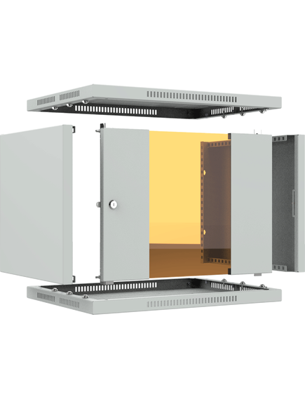 Шкаф телекоммуникационный настенный ШТНС-9U-600-550-С-RAL7035, изображение 6