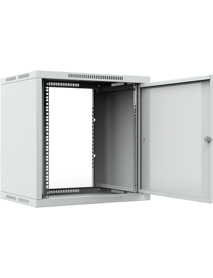 Шкаф телекоммуникационный настенный ШТНС-12U-600-550-П-RAL7035, изображение 2 Шкаф телекоммуникационный настенный ШТНС-12U-600-550-П-RAL7035, изображение 2