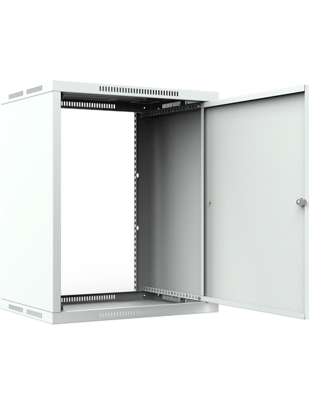 Шкаф телекоммуникационный настенный ШТНС-15U-600-550-М-RAL7035, изображение 2 Шкаф телекоммуникационный настенный ШТНС-15U-600-550-М-RAL7035, изображение 2