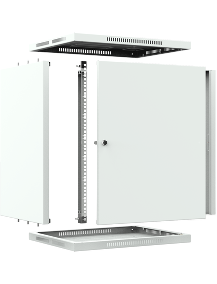 Шкаф телекоммуникационный настенный ШТНС-15U-600-550-М-RAL7035, изображение 5 Шкаф телекоммуникационный настенный ШТНС-15U-600-550-М-RAL7035, изображение 5