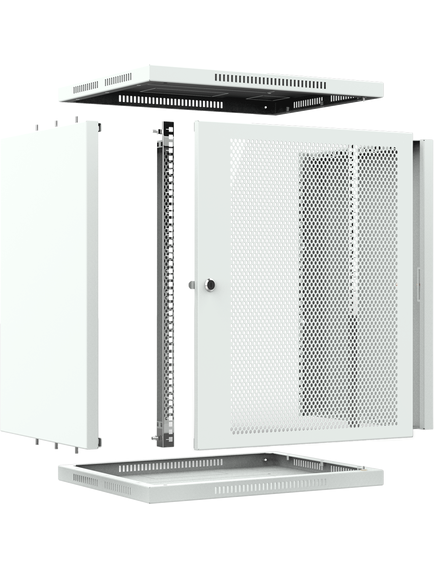 Шкаф телекоммуникационный настенный ШТНС-15U-600-650-П-RAL7035, изображение 5 Шкаф телекоммуникационный настенный ШТНС-15U-600-650-П-RAL7035, изображение 5