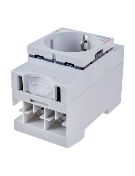 Розетка на DIN-pейку 2K+Т немецкий стандарт 10/16А, изображение 4