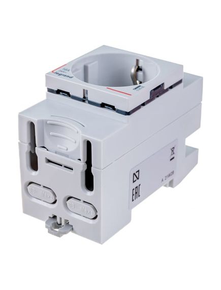 Розетка на DIN-pейку 2K+Т немецкий стандарт 10/16А, изображение 5