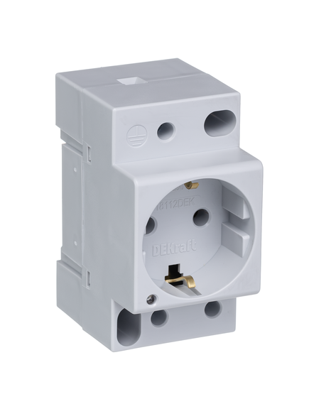 Розетка на DIN-рейку РМ-102, 16А, 220В DEKraft