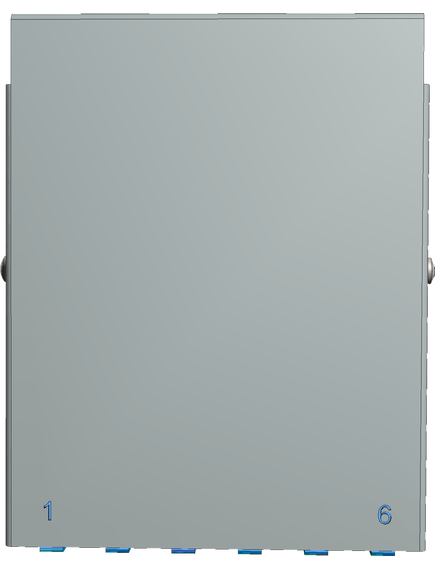 Бокс терминальный оптический Linea A - 6SC/UPC RAL7035, Цвет RAL: 7035, изображение 2