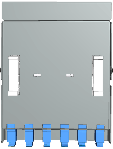 Бокс терминальный оптический Linea A - 6SC/UPC RAL7035, Цвет RAL: 7035, изображение 3