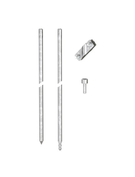 Комплект вертикального заземлителя безмуфтовый, 3 м, D16 мм, (2х1500 мм) NE1103 DKC, изображение 2