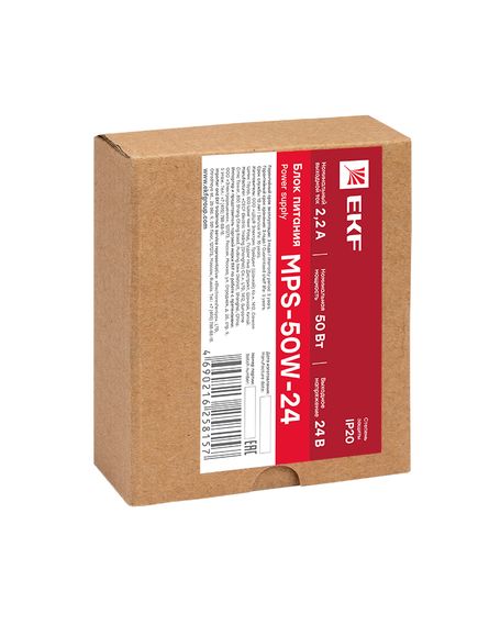 Блок питания 24В MPS-50W-24 Proxima mps-50w-24 EKF, изображение 5